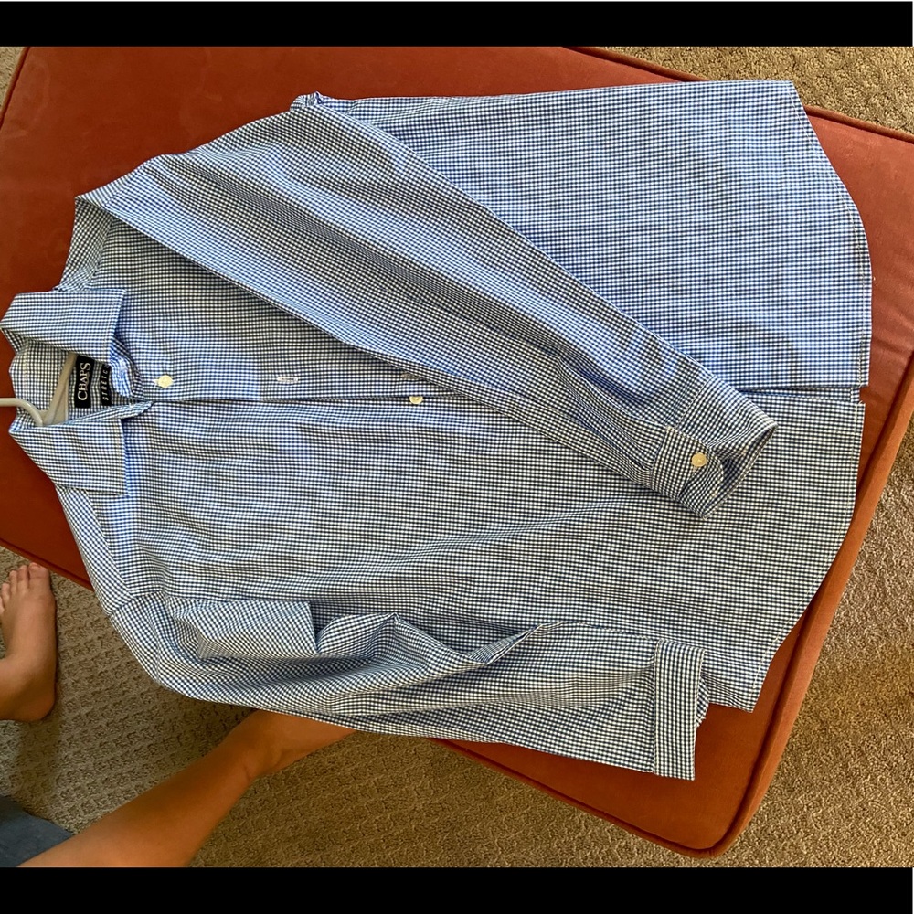 Checkered boys dress shirt